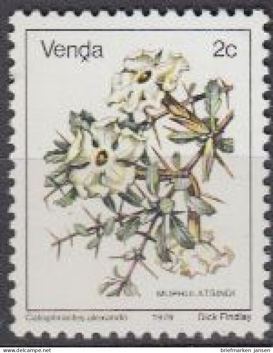 Südafrika - Venda Mi.Nr. 2Ax Freim. Blumen, Catophractes Alexandri (2) - Autres & Non Classés