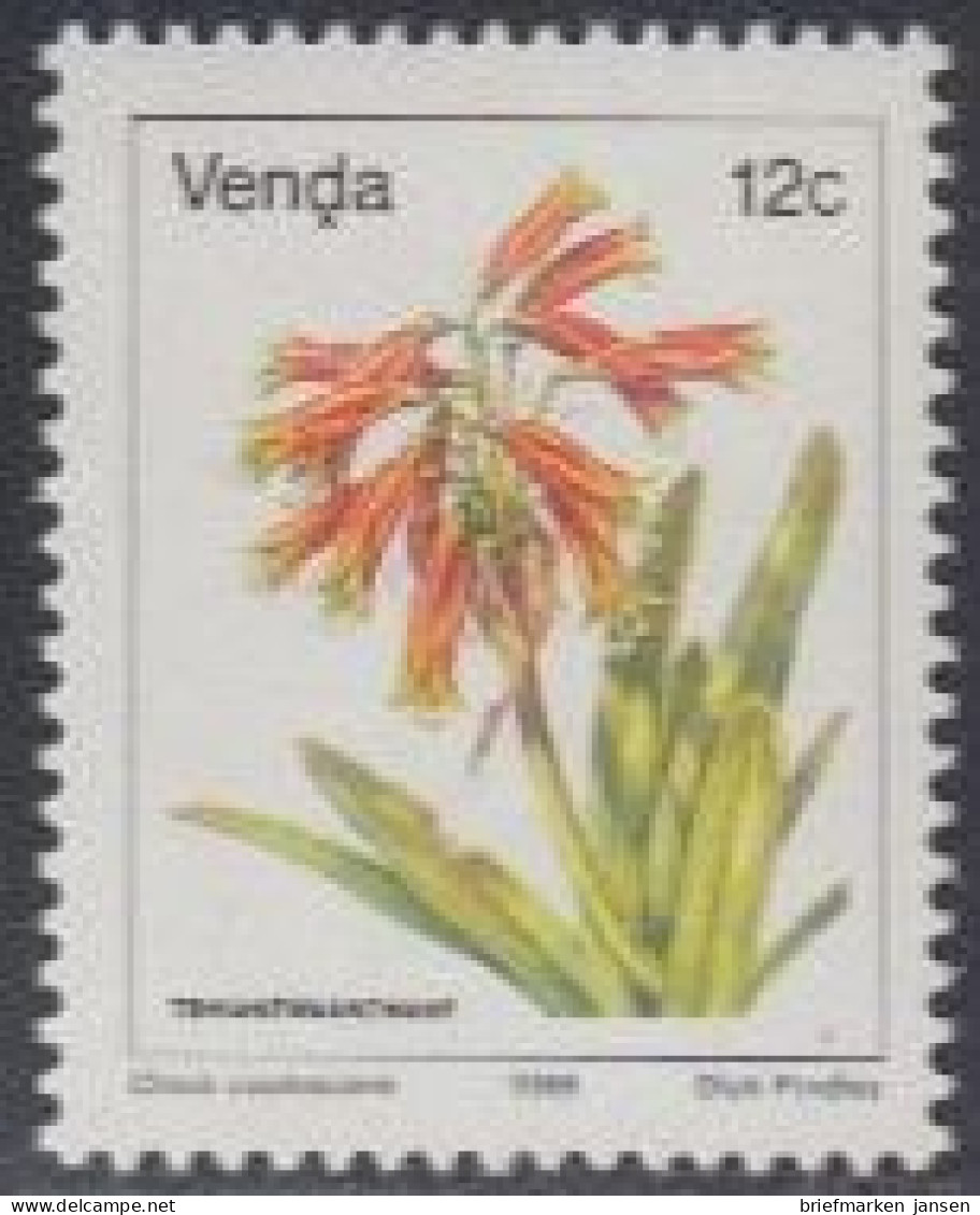 Südafrika - Venda Mi.Nr. 111 Freim. Blumen, Clivia Caulescens (12) - Andere & Zonder Classificatie