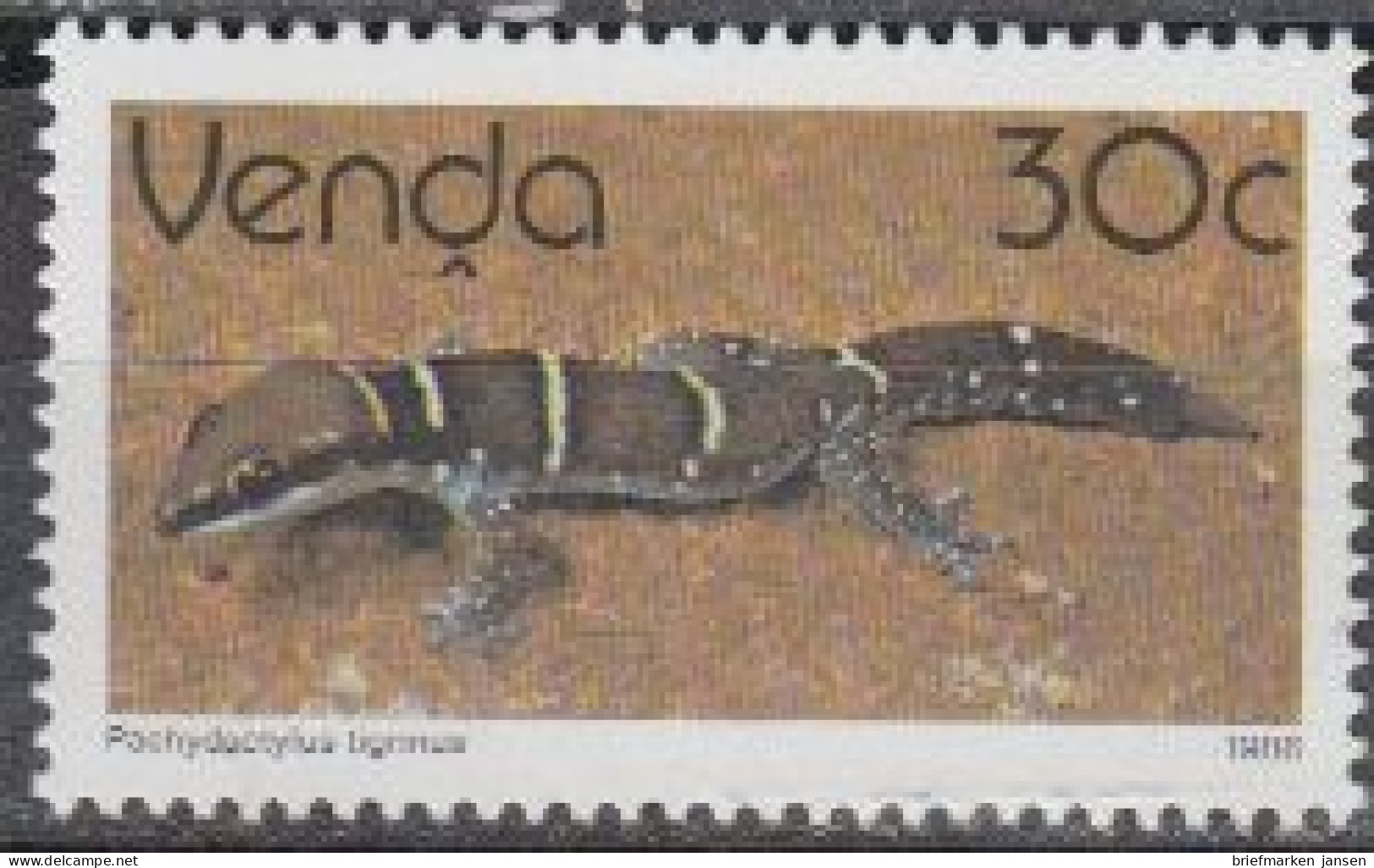 Südafrika - Venda Mi.Nr. 133x Freim. Reptilien, Gecko (30) - Andere & Zonder Classificatie