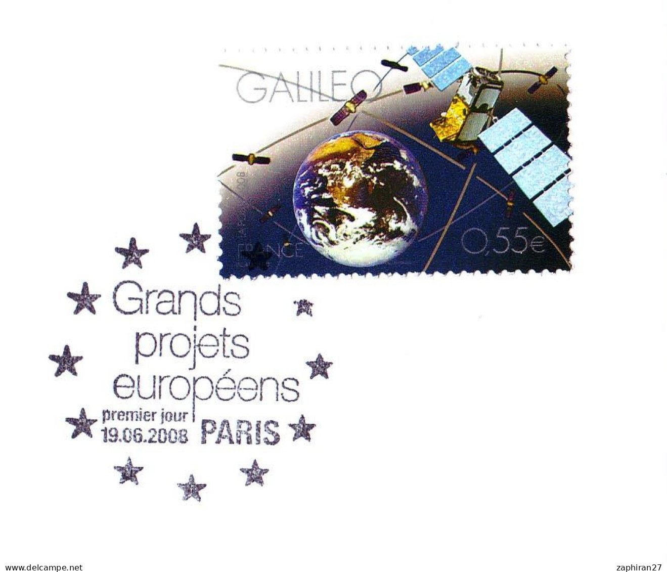 ESPACE . PARIS GRANDS PROJETS EUROPEENS GALILEO (19-6-2008) #499# - Europa