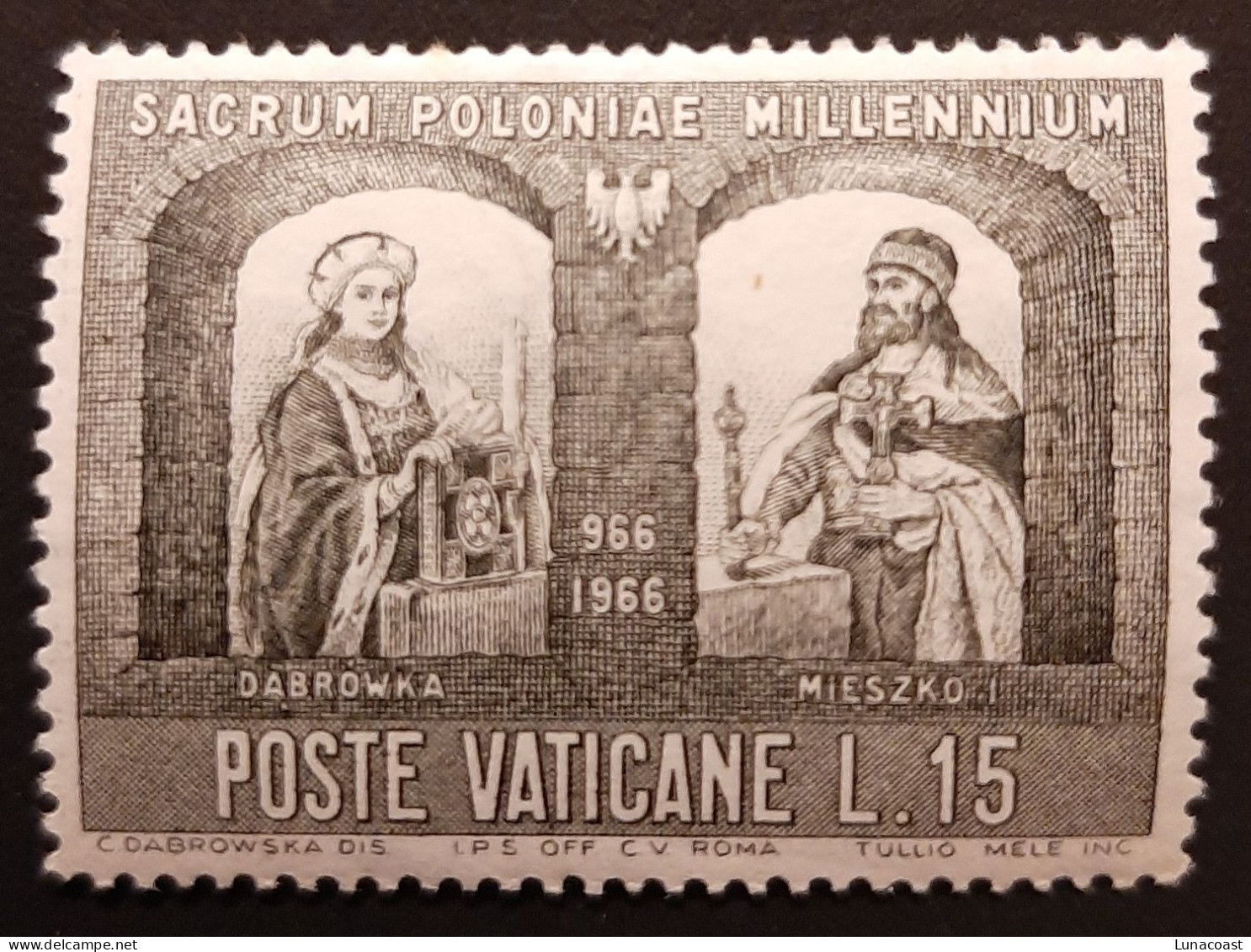 Vaticaanstad 1966 MNH Mi #501**  15 Lire Millennium - Nuevos