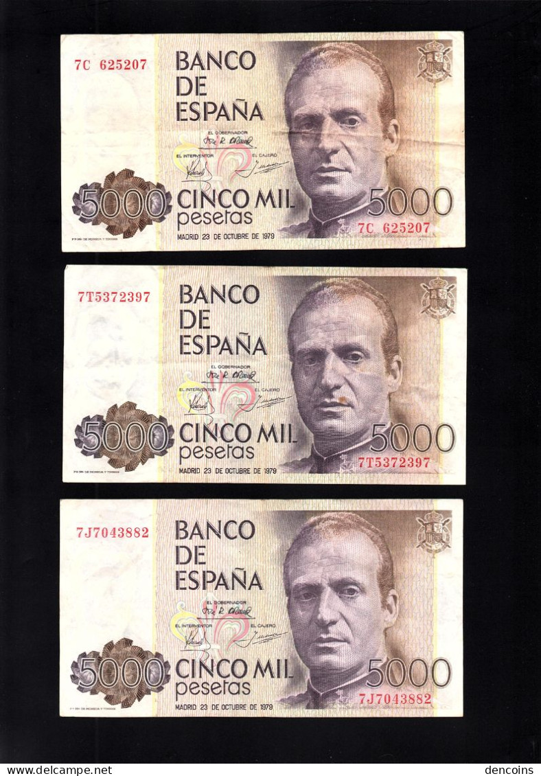 ESPAÑA P-160  5000 Pesetas  1979   LEER DESCRIPCION - [ 4] 1975-… : Juan Carlos I