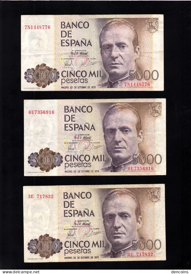 ESPAÑA P-160  5000 Pesetas  1979   LEER DESCRIPCION - [ 4] 1975-… : Juan Carlos I