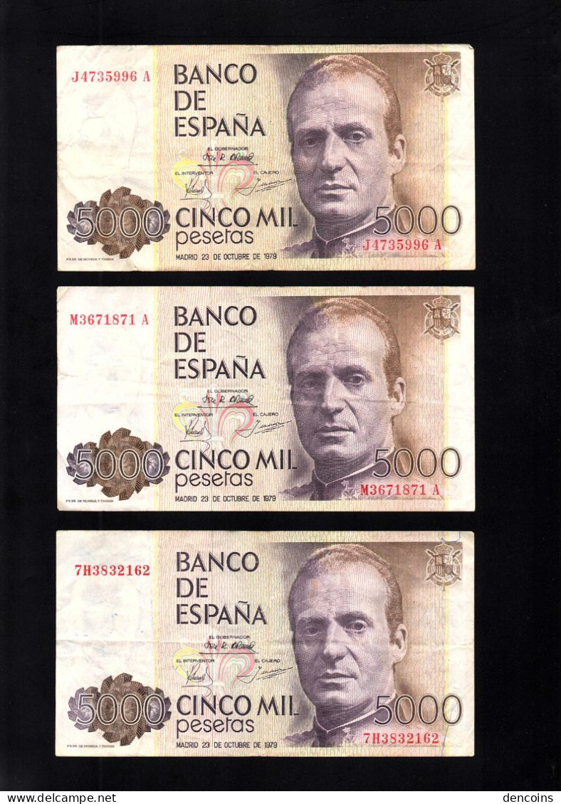 ESPAÑA P-160  5000 Pesetas  1979   LEER DESCRIPCION - [ 4] 1975-… : Juan Carlos I