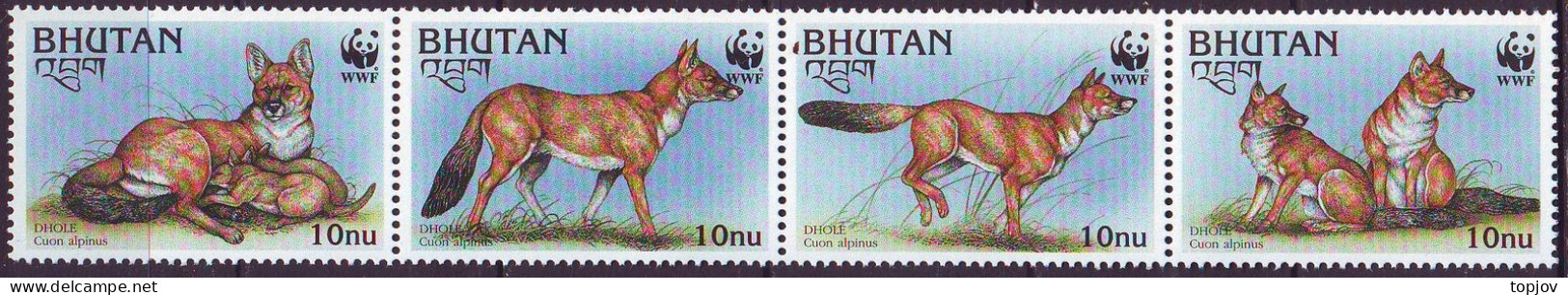 BHUTAN - WWF  CUON ALPINS - **MNH - 1997 - Neufs