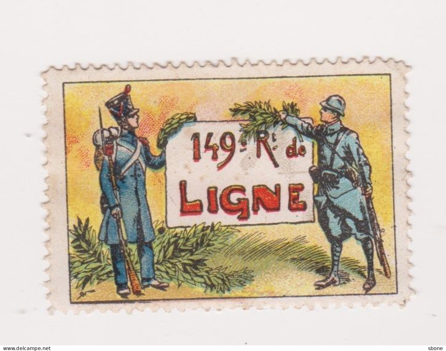 Vignette Militaire Delandre - 149ème Régiment D'infanterie - Vignettes Militaires