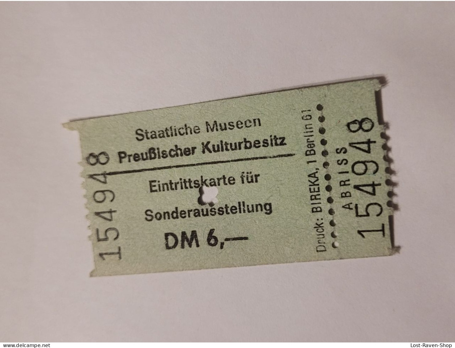 Eintrittskarte - Preußische Museen - Eintrittskarten