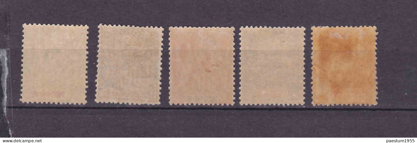 INDOCHINE - Lot Complet 5 Timbres Neuf* 1901 Type Groupe FR-IC 17 FR-IC 18 FR-IC 19 FR-IC 20 FR-IC 21 - Unused Stamps