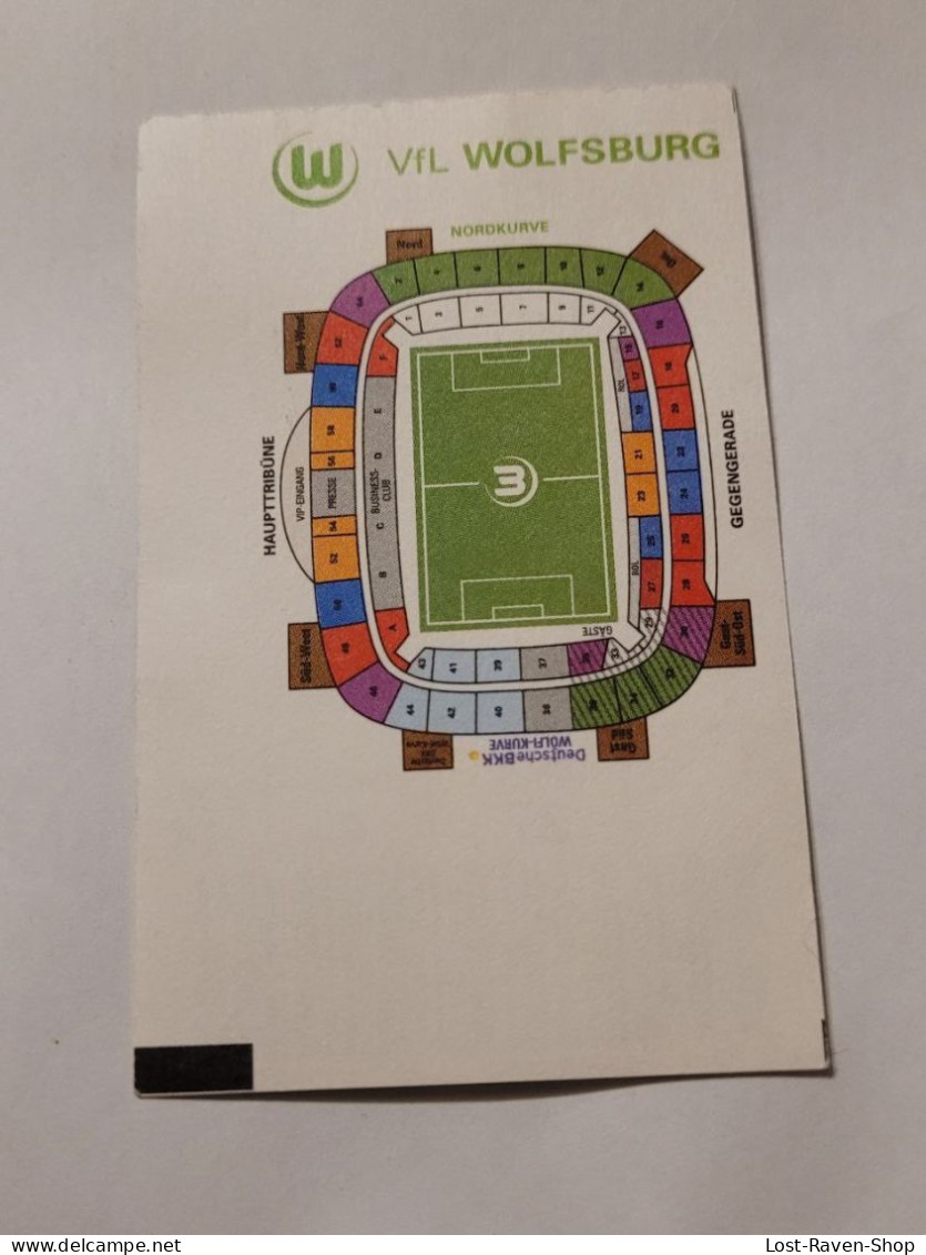 Eintrittskarte - VfL Wolfsburg - Hamburger SV/DFB Pokal - Tickets - Entradas