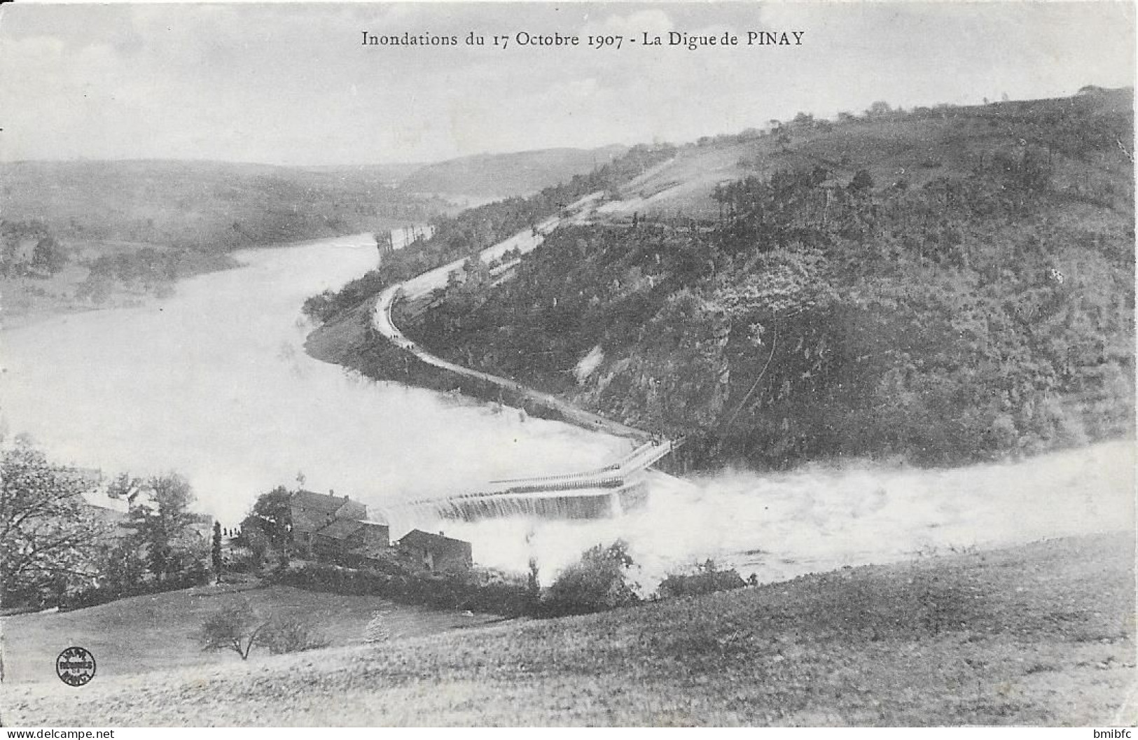 Inondations Du 17 Octobre 1907 - Digue De PINAY - Inondations