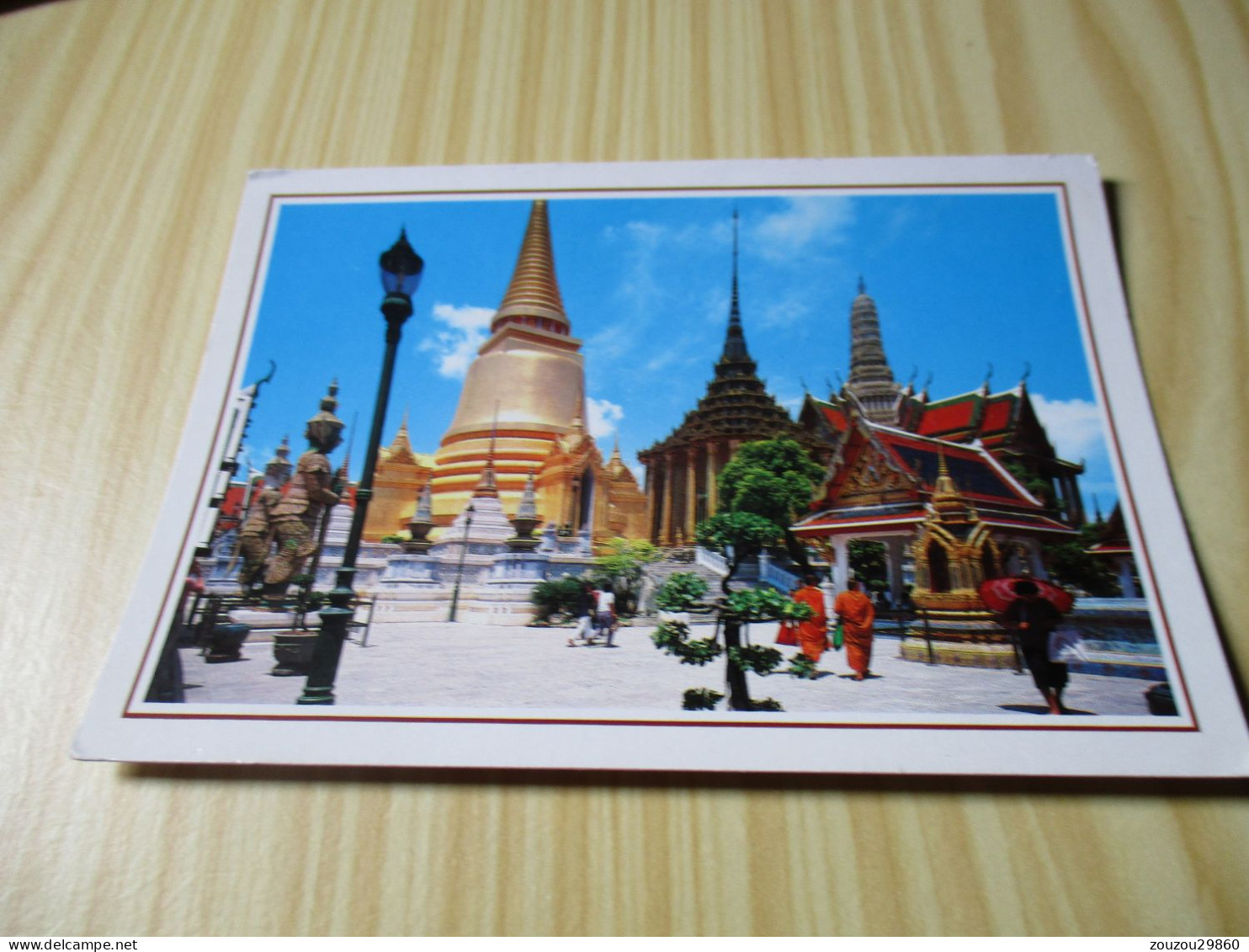 Bangkok (Thaïlande).The Golden Pagoda - Carte Animée. - Thailand