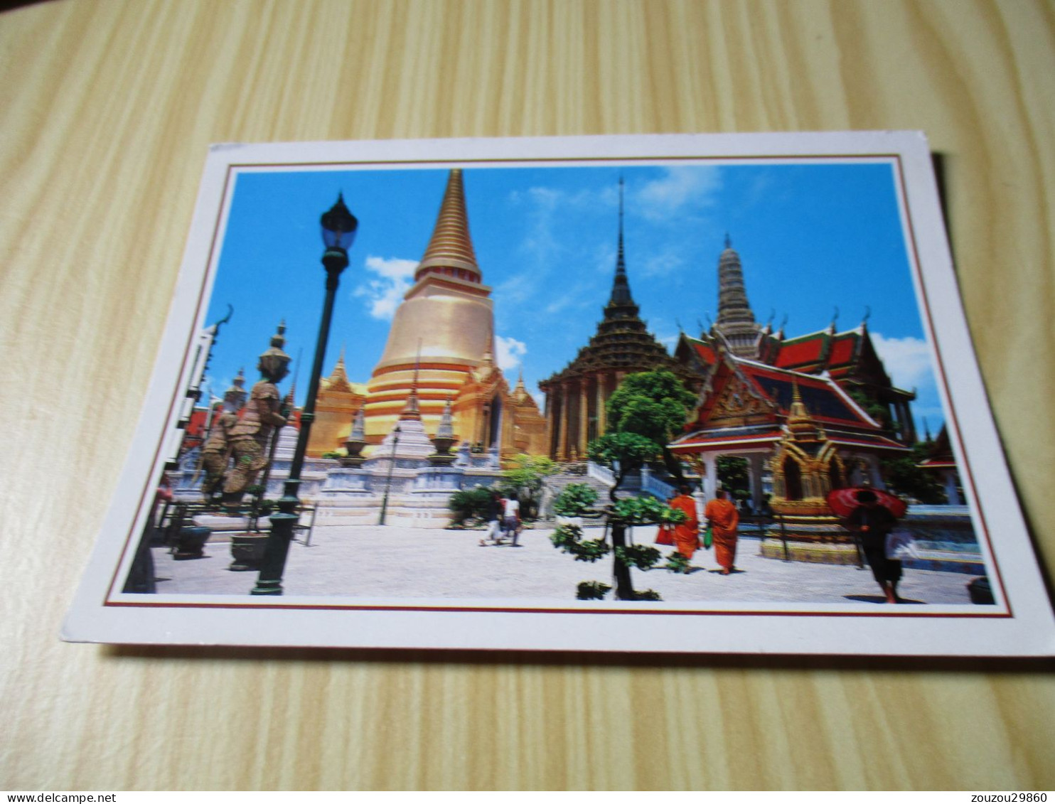 Bangkok (Thaïlande).The Golden Pagoda - Carte Animée. - Thaïlande