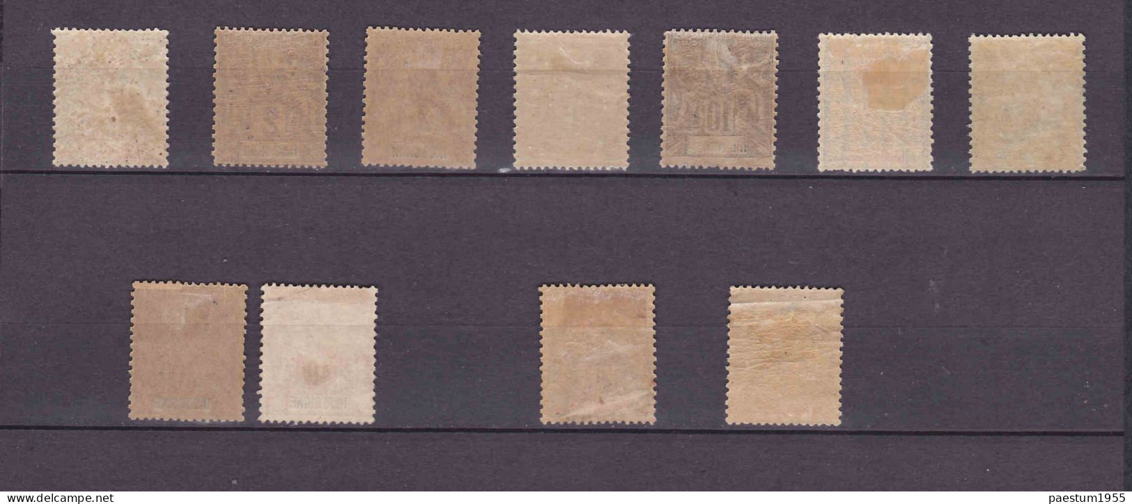 INDOCHINE - Lot 11 Timbres Neuf* 1892-1896 Type Groupe (voir Liste Et Photos ) - Ongebruikt