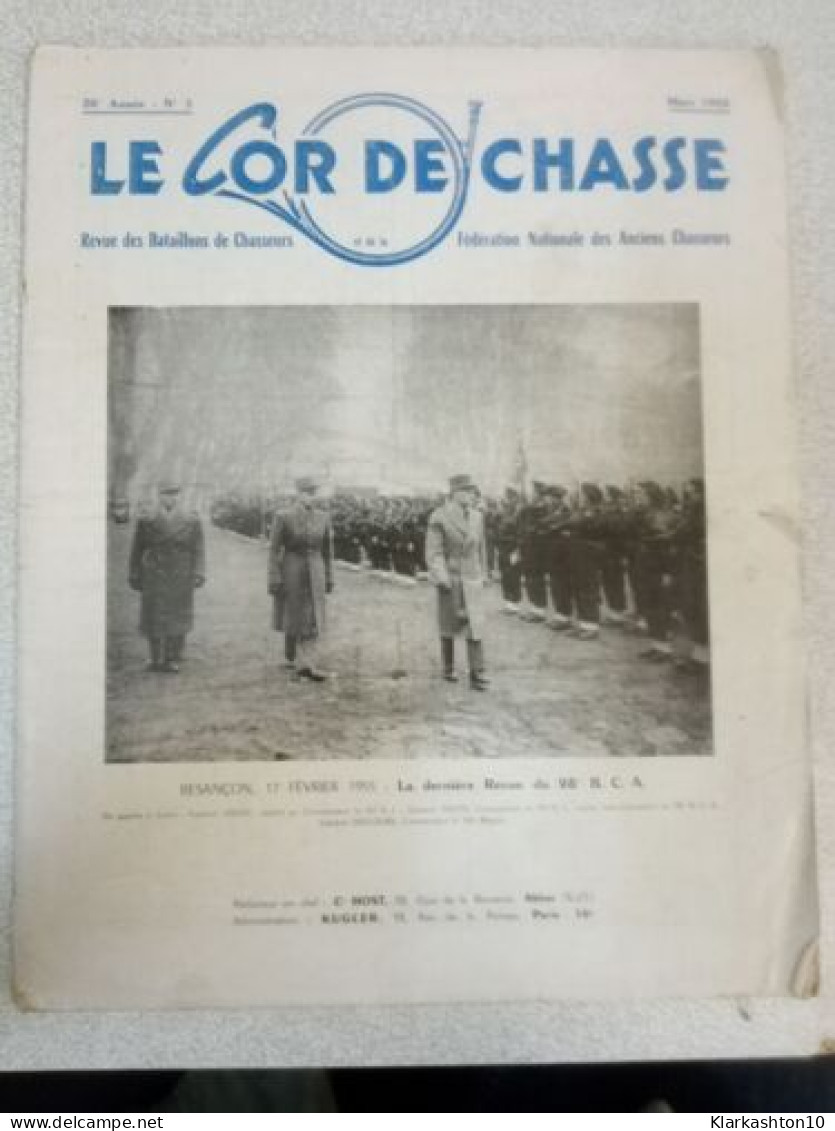 Le Cor De Chasse N 3 - Mars 1955 - Non Classés