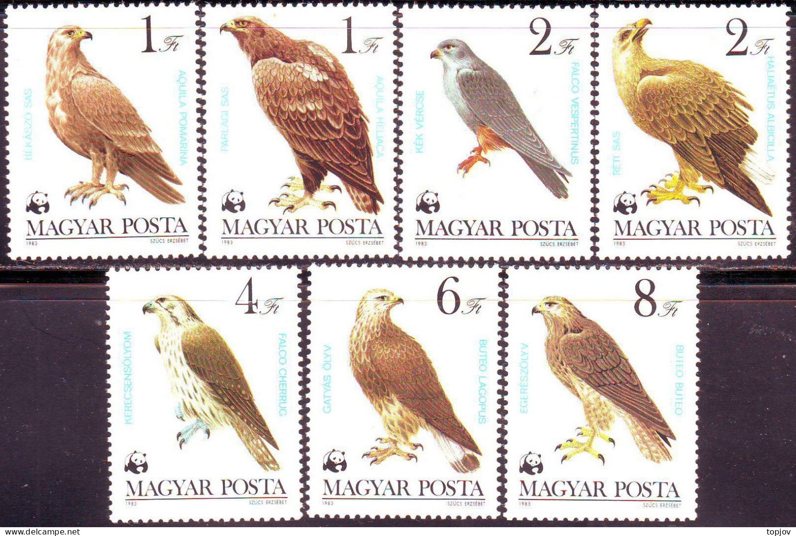 HUNGARY - WWF  BIRDS EAGLE - **MNH - 1983 - Neufs