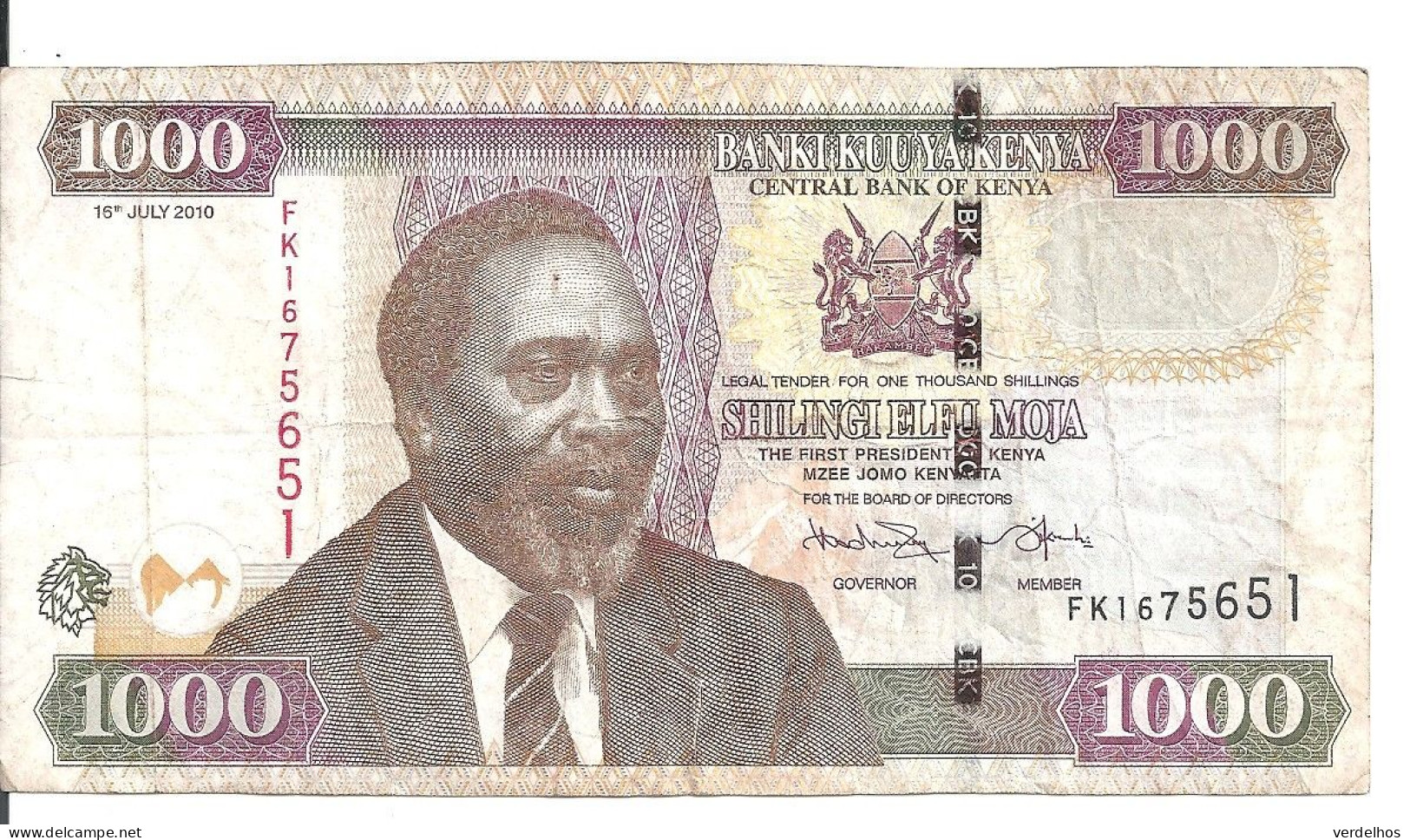 KENYA 1000 SHILLINGS 2010 VF P 51 E - Kenya