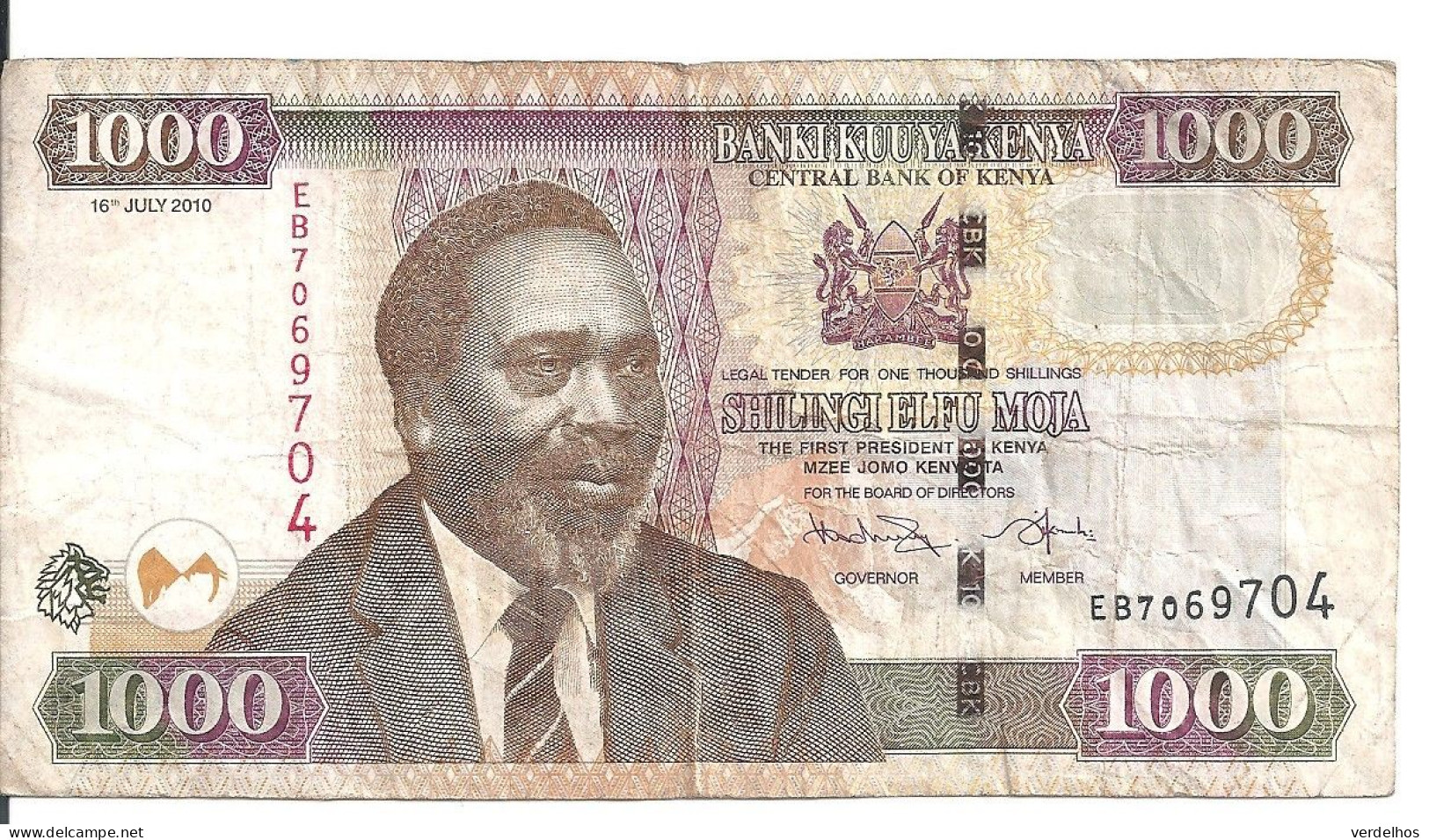 KENYA 1000 SHILLINGS 2010 VF P 51 E - Kenia