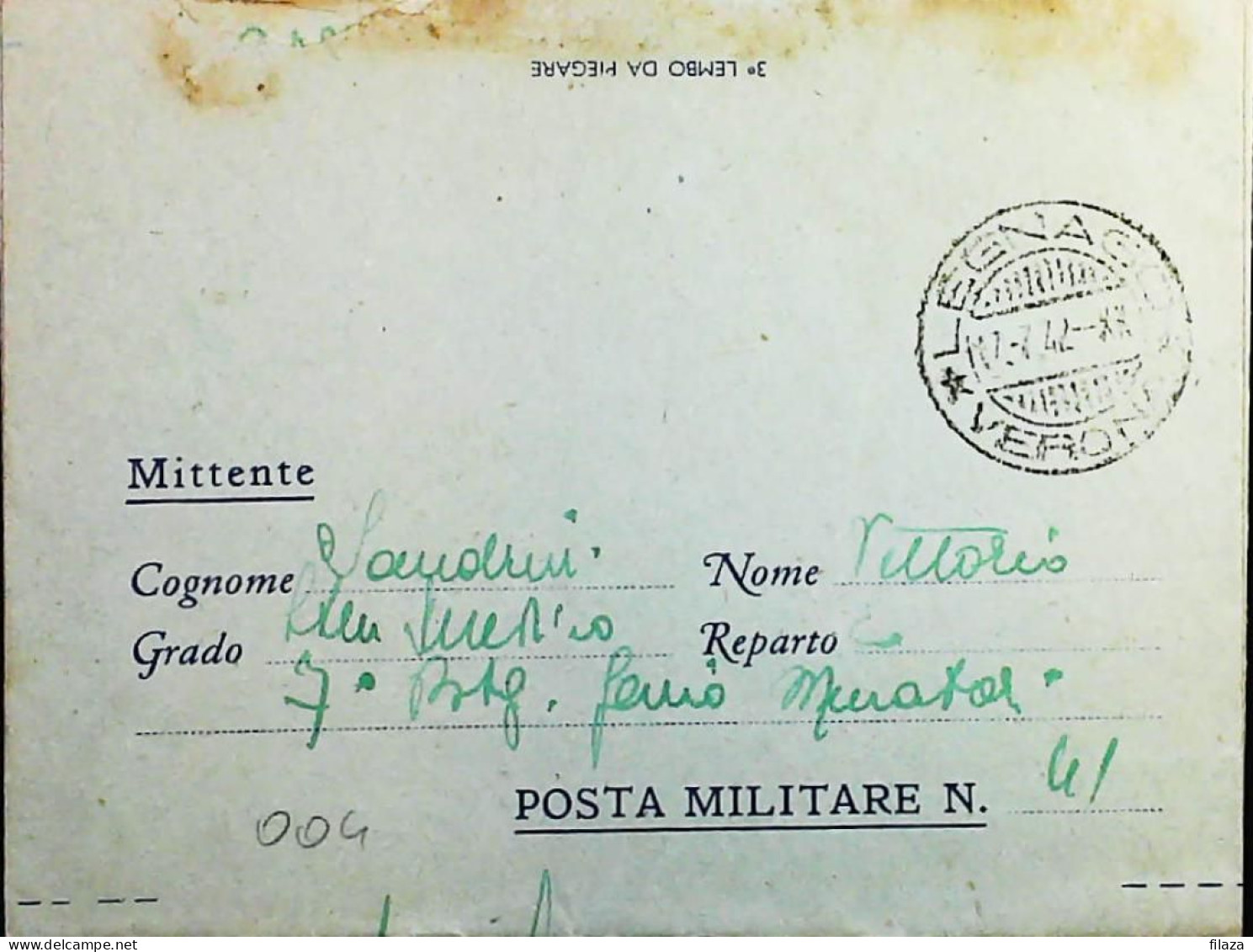 POSTA MILITARE ITALIA IN CROAZIA  - WWII WW2 - S6977 - Posta Militare (PM)