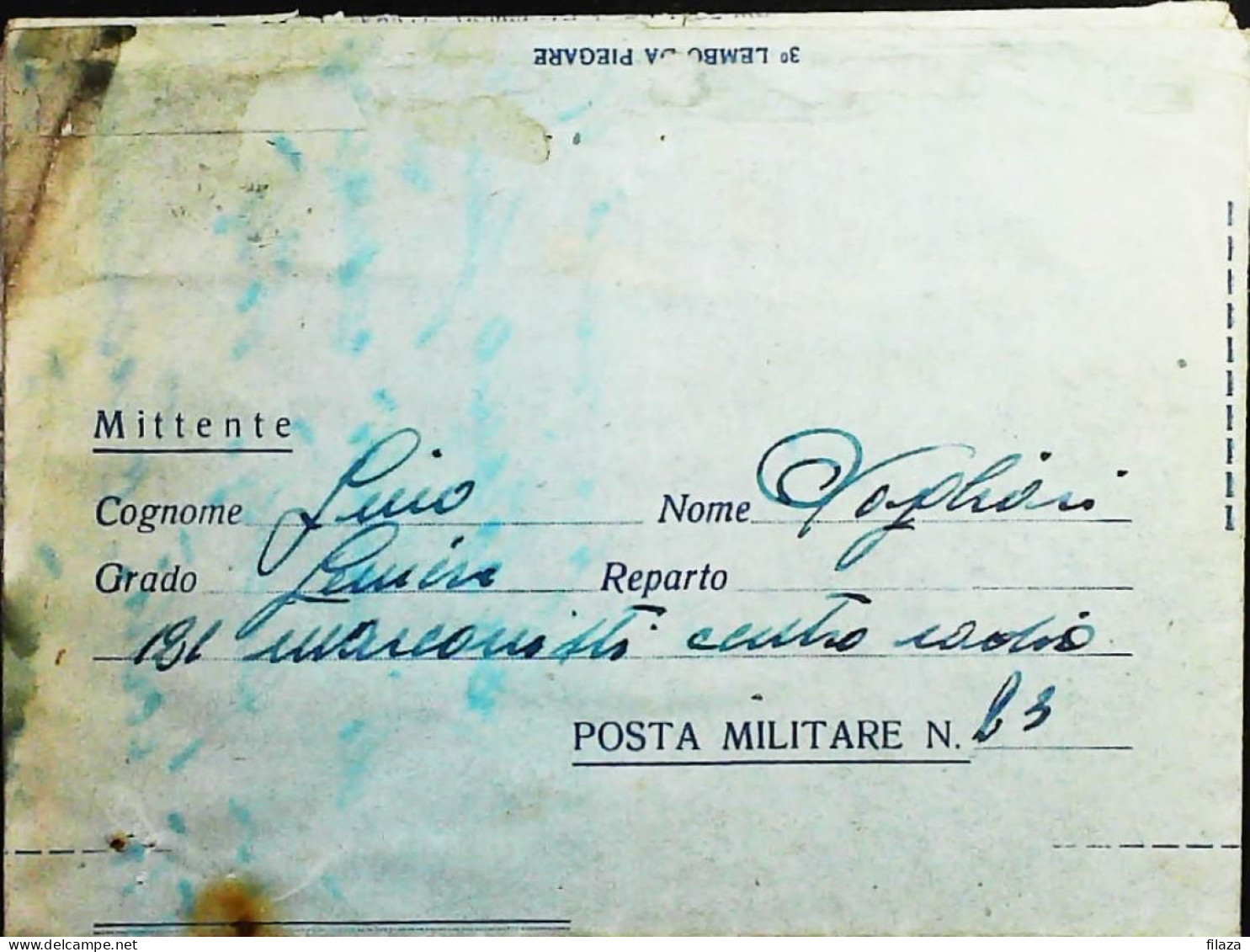 POSTA MILITARE ITALIA IN GRECIA  - WWII WW2 - S6791 - Military Mail (PM)