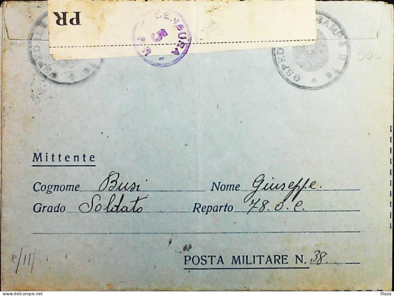 POSTA MILITARE ITALIA IN GRECIA  - WWII WW2 - S6807 - Militärpost (MP)