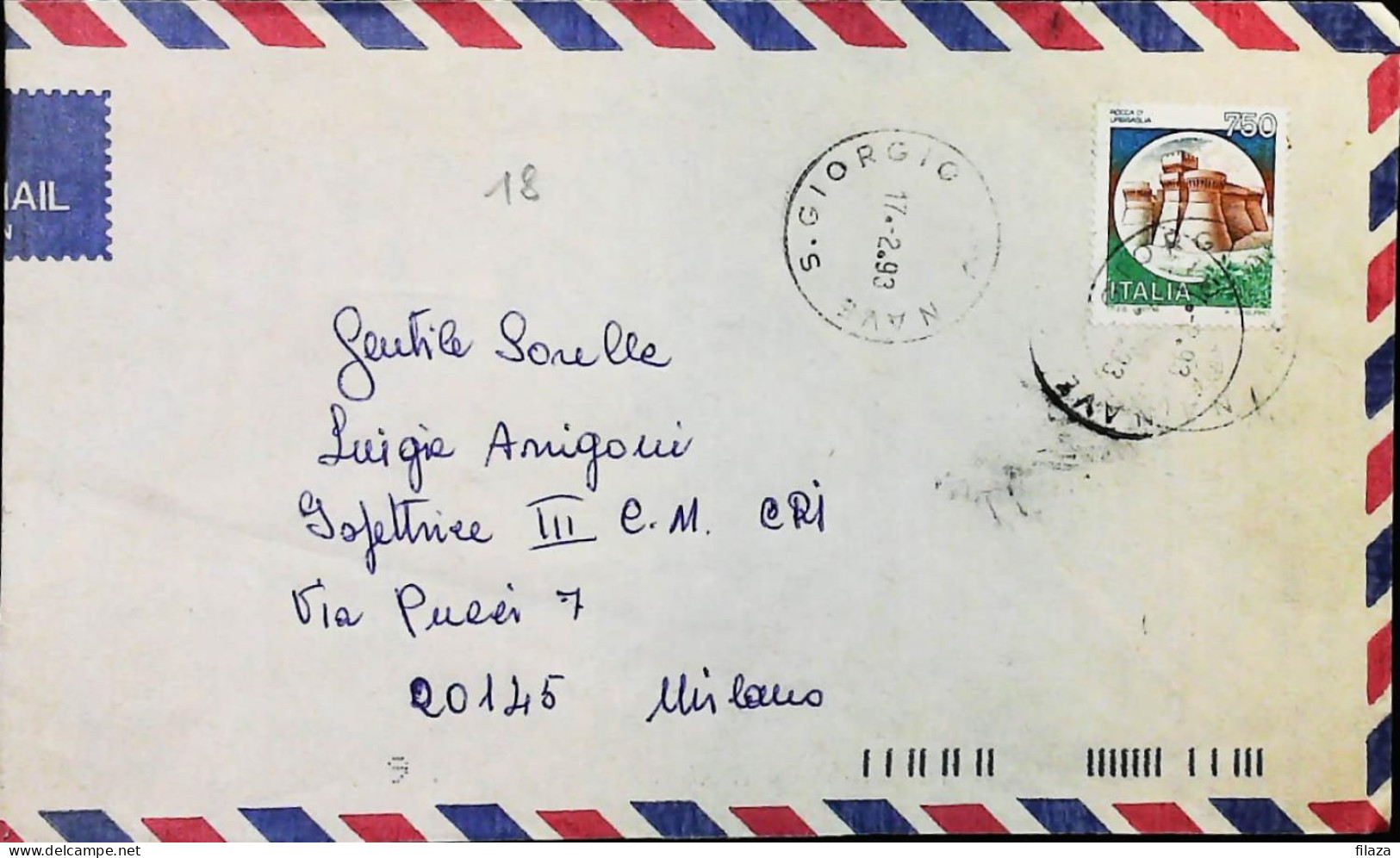 Italy - Military - Army Post Office In Somalia - ONU - ITALFOR - IBIS - Nave S.Giorgio - S6630 - 1991-00: Storia Postale