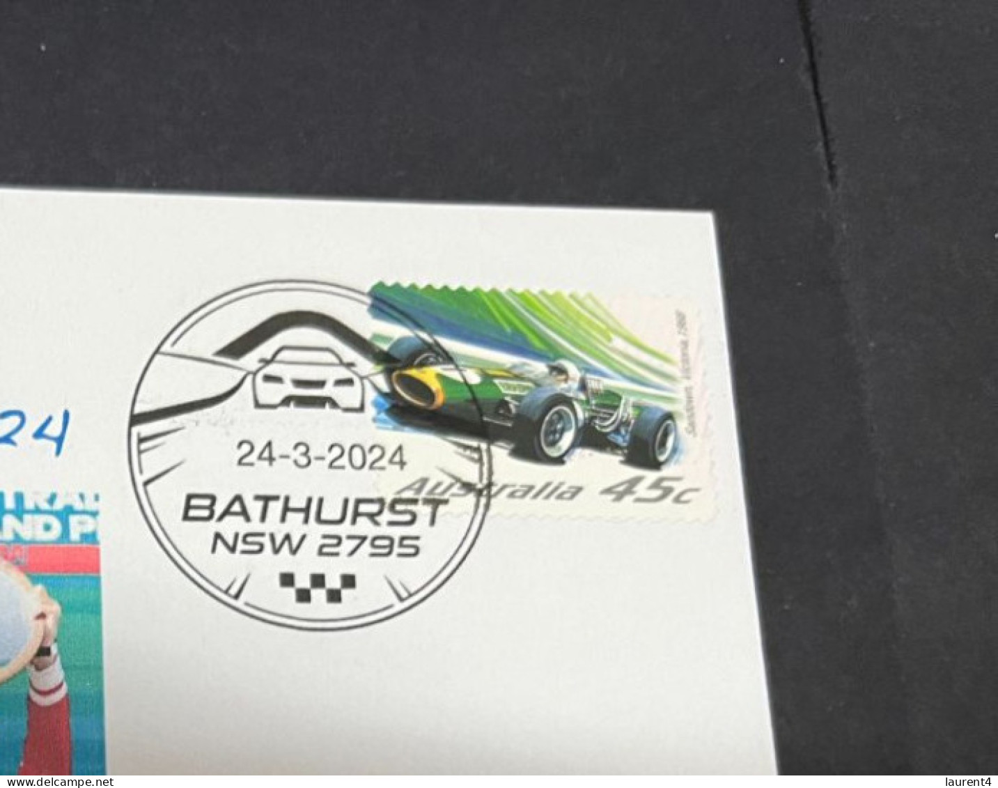 25-3-2024 (4 Y 2) Formula One - 2024 Australia Grand Prix - Winner Carlos Sainz Jr (25 March 2024) Formula 1 Stamp - Auto's