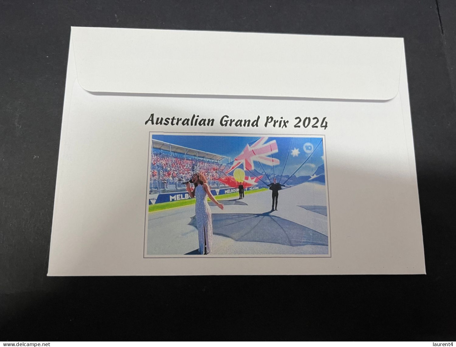 25-3-2024 (4 Y 2)  2024 Australia Grand Prix - Formula 1 Stamp - Oscar Piastry (4th) & Daniel Ricciardo (12th) Finish - Automobile