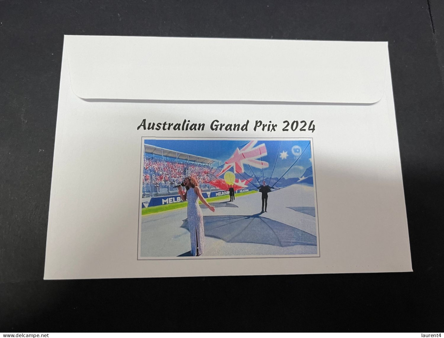 25-3-2024 (4 Y 2)  2024 Australia Grand Prix - Formula 1 Stamp - Oscar Piastry (4th) & Daniel Ricciardo (12th) Finish - Auto's