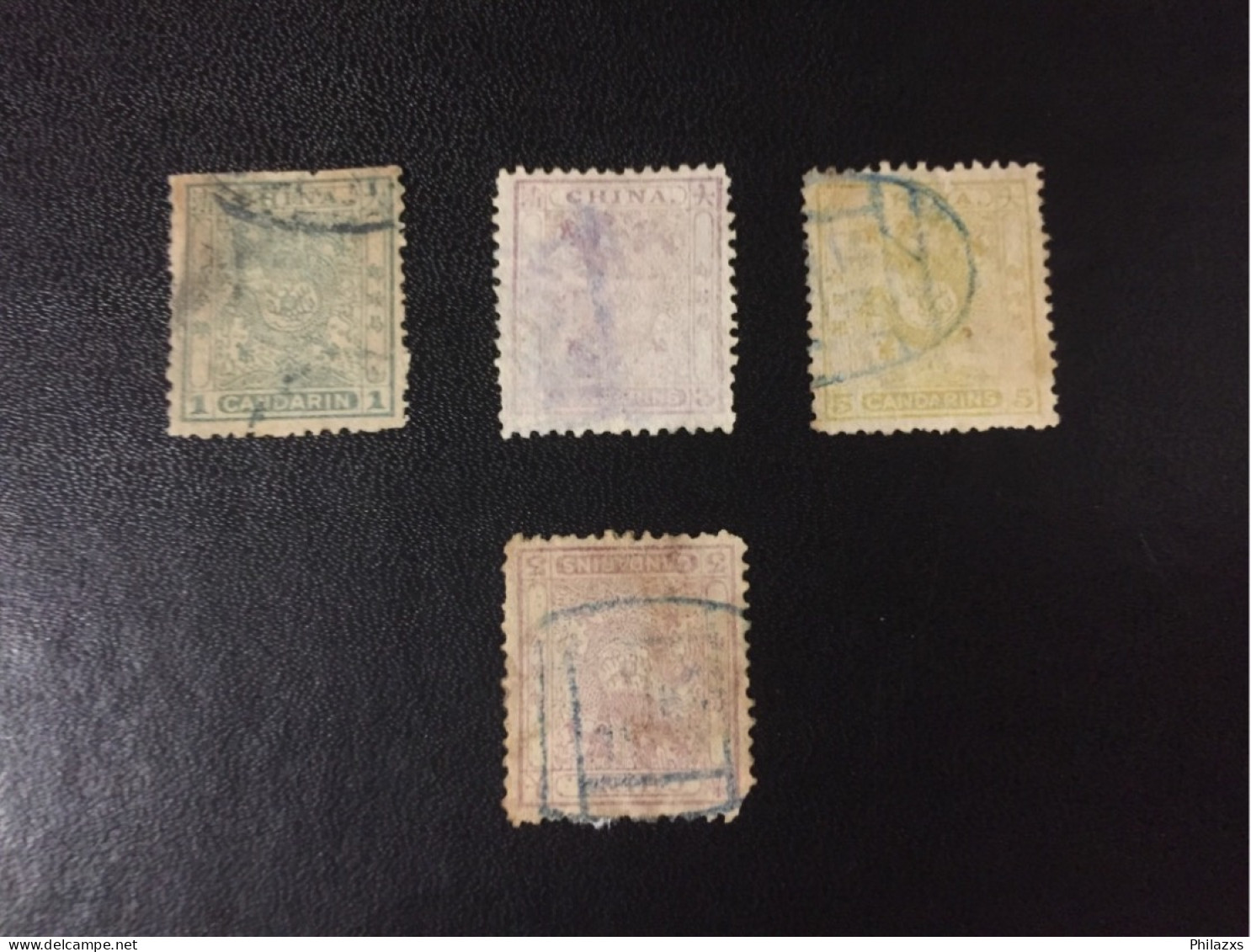 China Lot 4 Small Dragon Used - Used Stamps