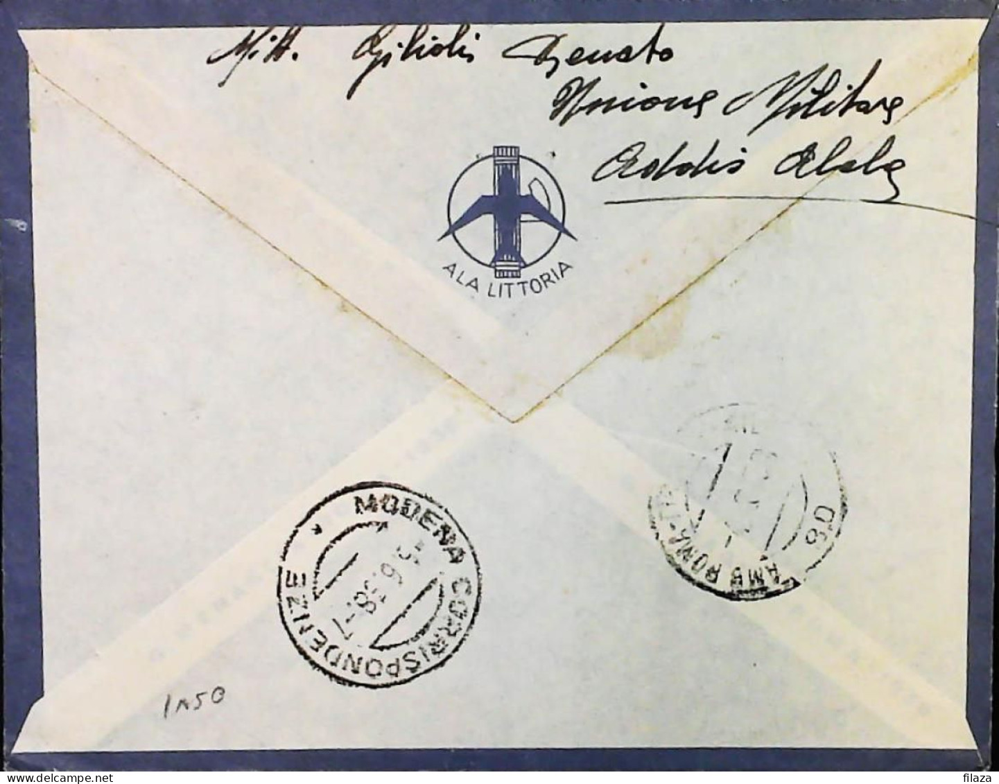 ITALIA - COLONIE -  ETIOPIA Lettera Raccomandata Da ADDIS ABEBA Del 1938 (uno Spillato)- S6191 - Ethiopie