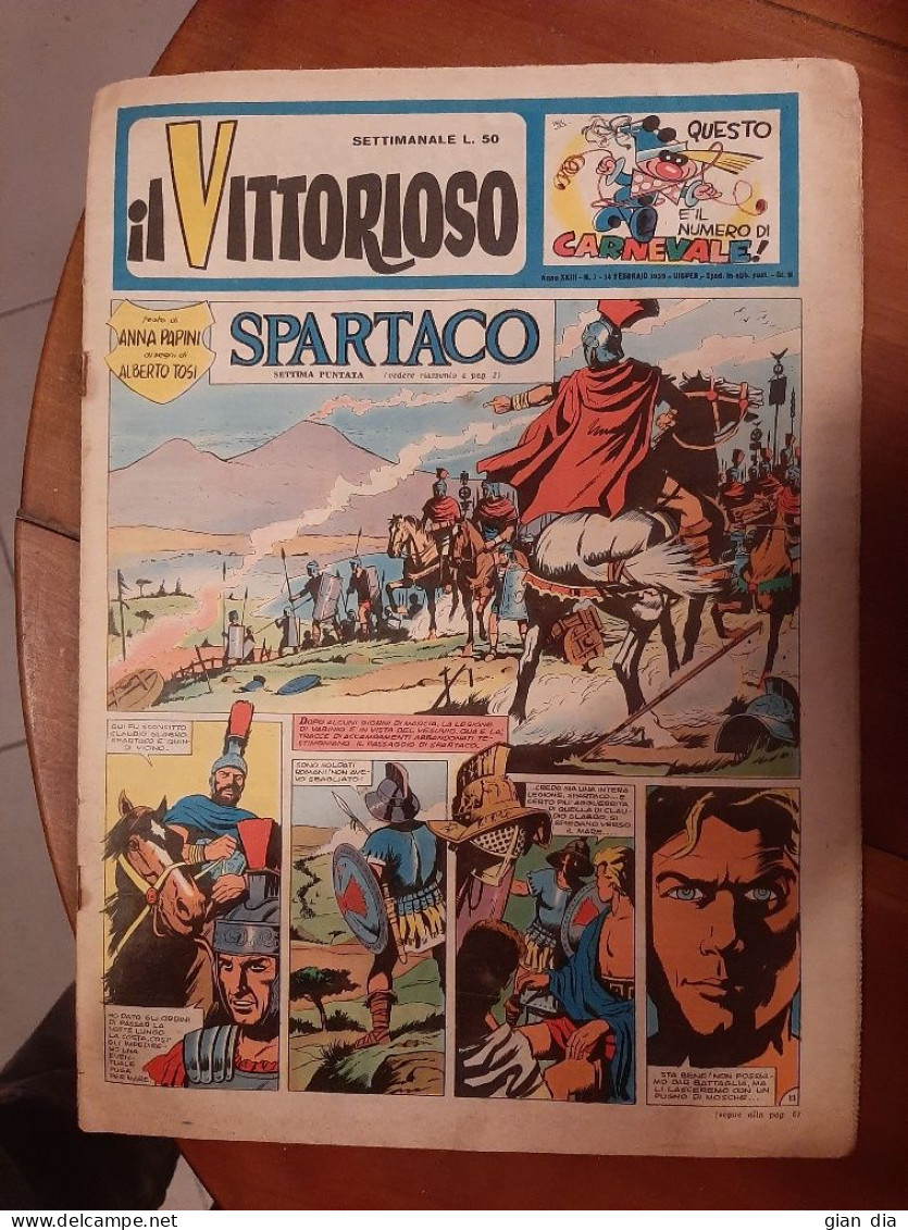 IL VITTORIOSO Ed.AVE.Mancolista RARISSIMI.Anni 1949-1964.MAGNUS(Roberto Raviola)disegno amatoriale.NO ACQUISTO DIRETTO