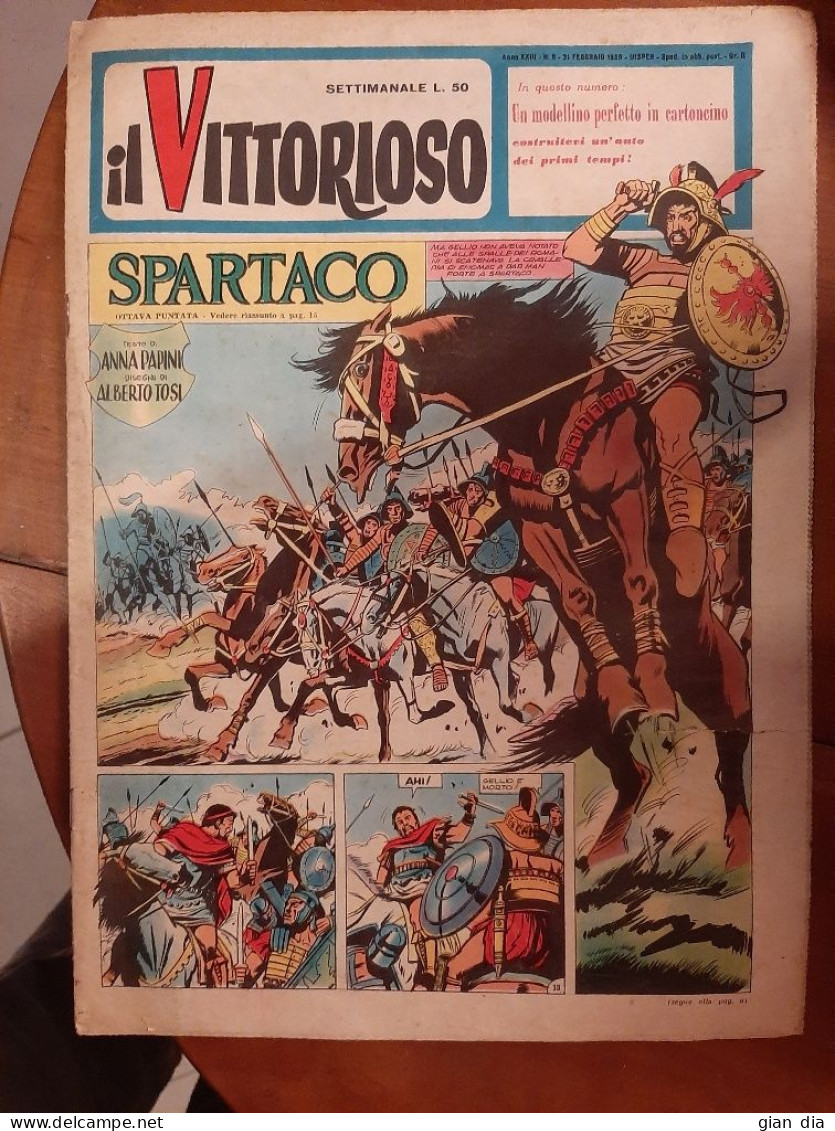 IL VITTORIOSO Ed.AVE.Mancolista RARISSIMI.Anni 1949-1964.MAGNUS(Roberto Raviola)disegno amatoriale.NO ACQUISTO DIRETTO