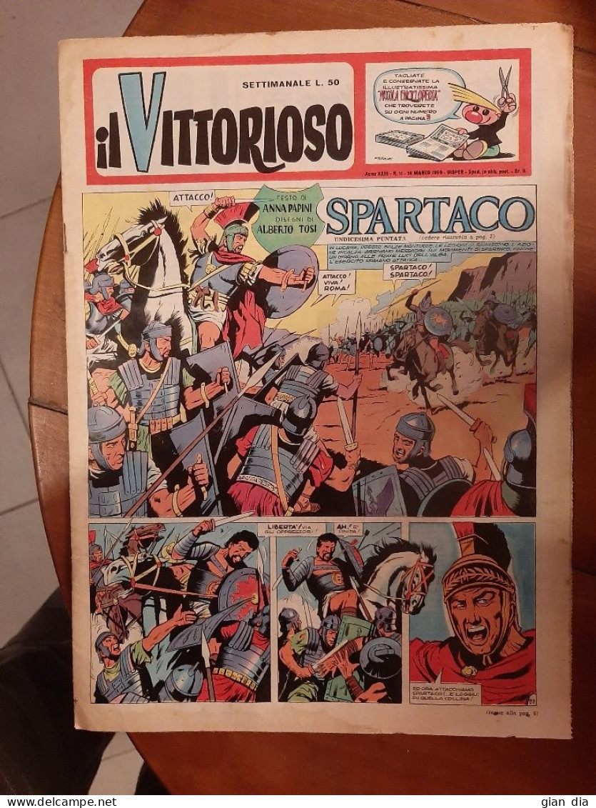 IL VITTORIOSO Ed.AVE.Mancolista RARISSIMI.Anni 1949-1964.MAGNUS(Roberto Raviola)disegno amatoriale.NO ACQUISTO DIRETTO