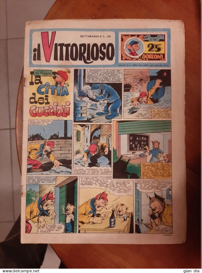 IL VITTORIOSO Ed.AVE.Mancolista RARISSIMI.Anni 1949-1964.MAGNUS(Roberto Raviola)disegno amatoriale.NO ACQUISTO DIRETTO