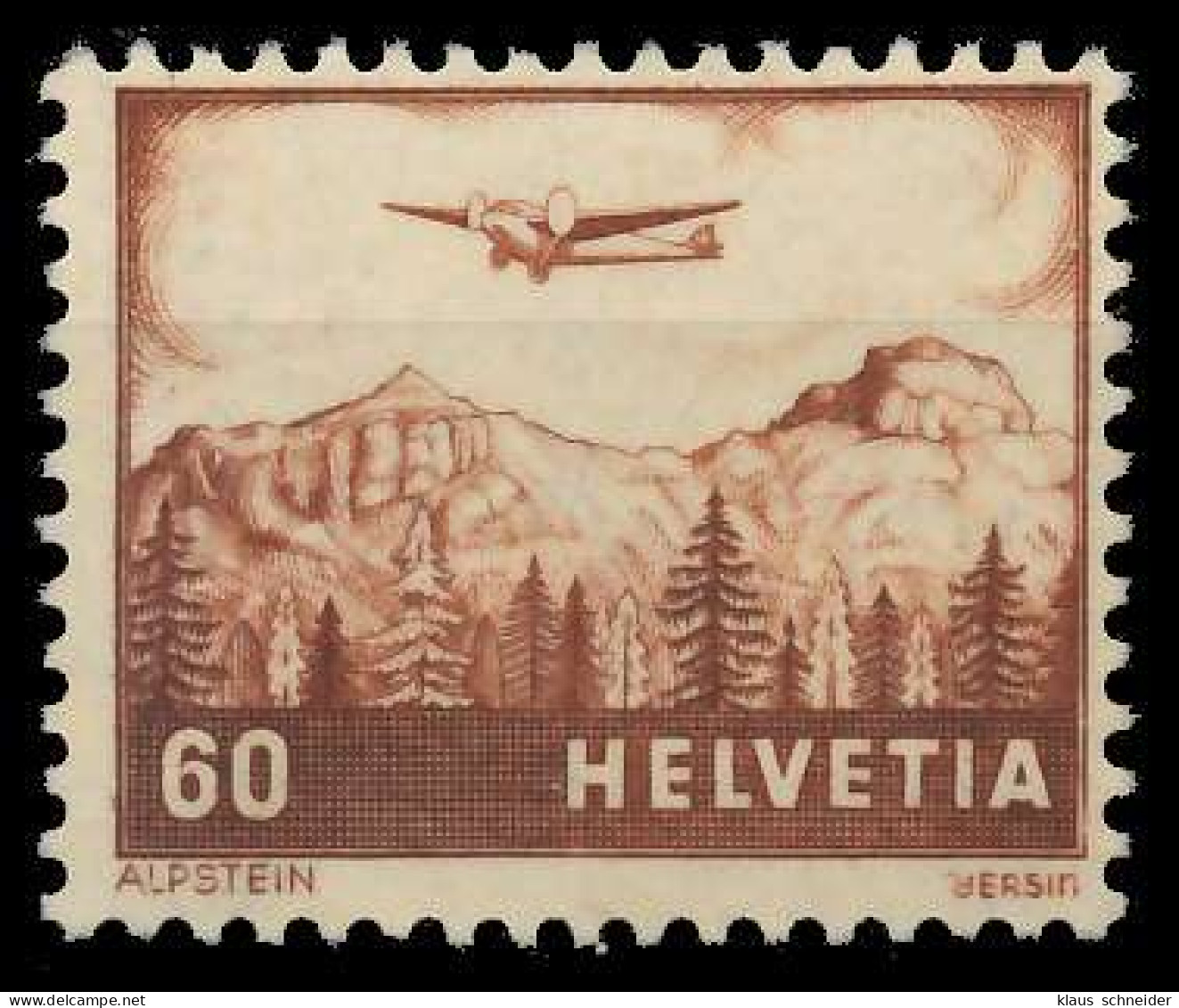 SCHWEIZ FLUGMARKEN Nr 390 Postfrisch X65789A - Unused Stamps