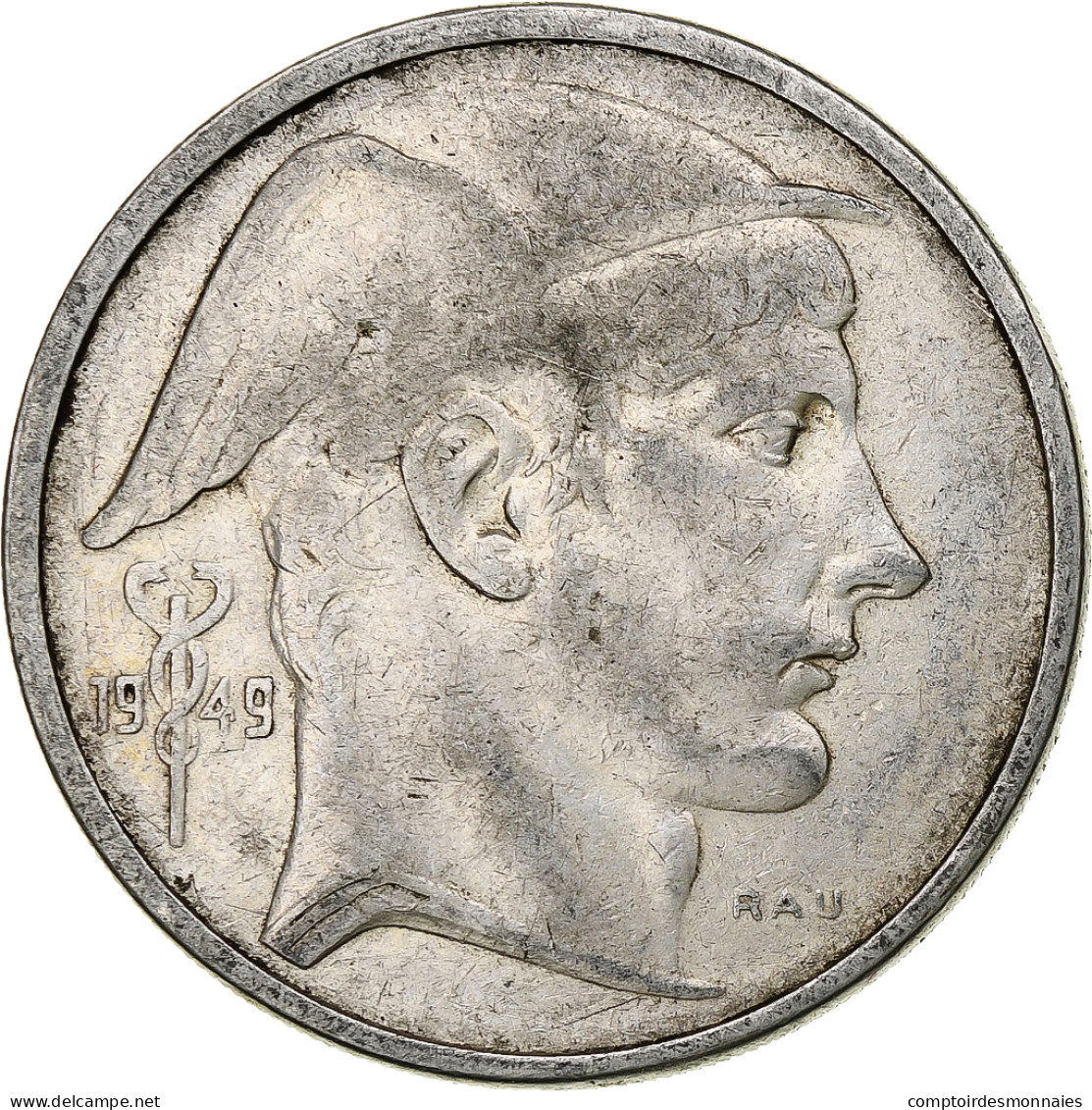 Belgique, Régence Prince Charles, 50 Francs, Mercure, 1949, Bruxelles, Argent - 50 Francs