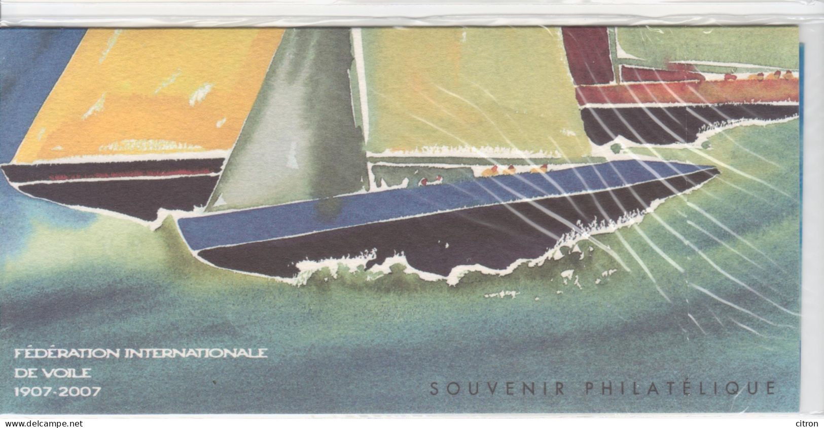 LOT 1593 FRANCE SOUVENIR PHILATELIQUE 2007 CENTENAIRE FEDERATION INTERNATIONALE DE VOILE - Foglietti Commemorativi