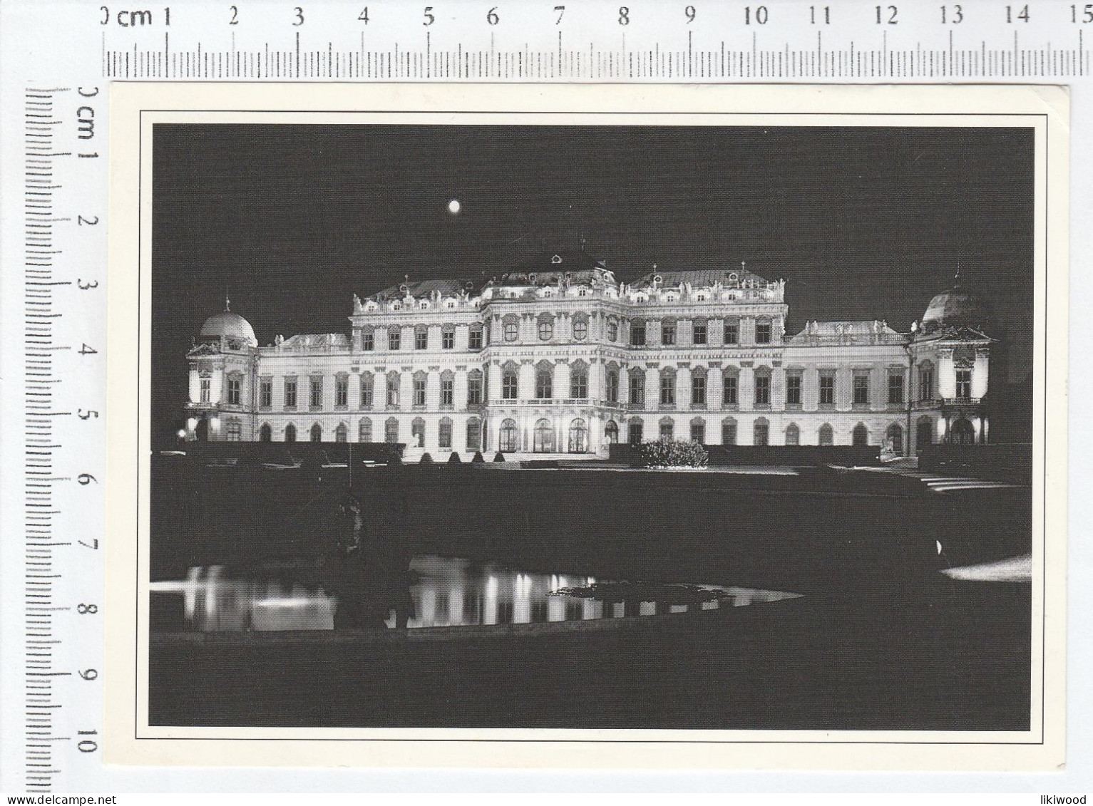 Wien, Vienna - Schloss Belvedere, Nachtaufnahme - Belvédère