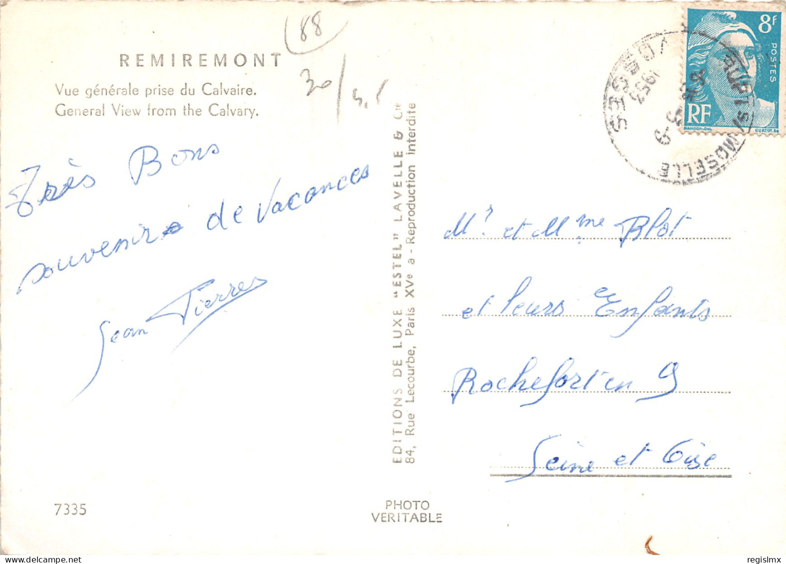 88-REMIREMONT-N°T281-B/0239 - Remiremont
