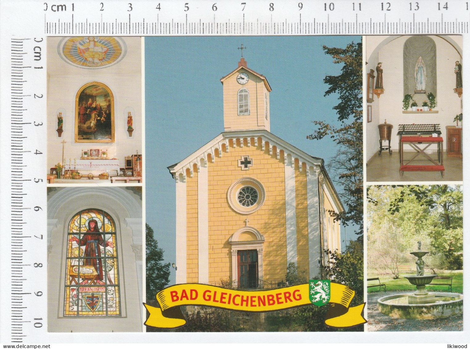 Bad Gleichenberg - Franziskaner Und Pfarrkirche, Altar Mit Stifterbild, Glasfenster Hl. Franziskus, Lourdes - Bad Gleichenberg