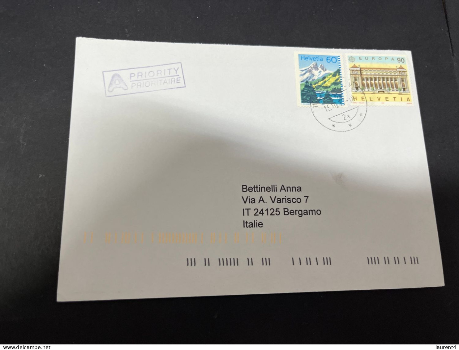 25-3-2024 (4 Y 4)  Letter Posted From Switzerland To Italy - Cartas & Documentos