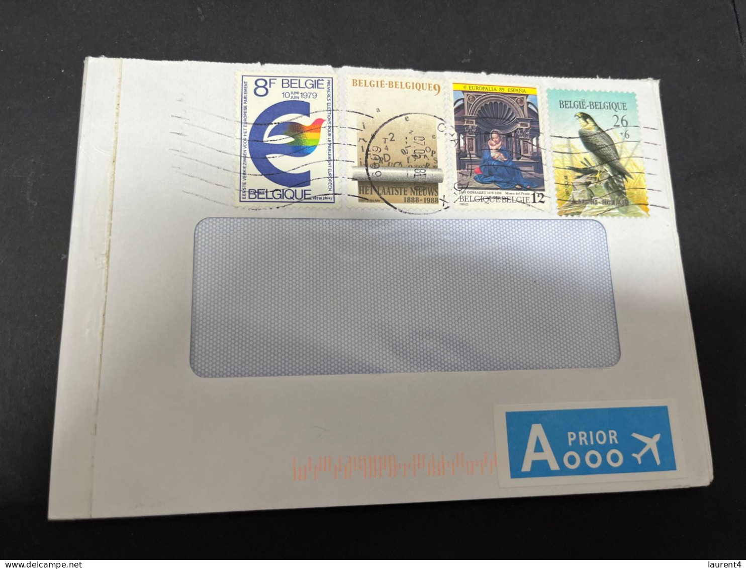 25-3-2024 (4 Y 4) 2 Letter Posted From Belgium To Italy - Lettres & Documents