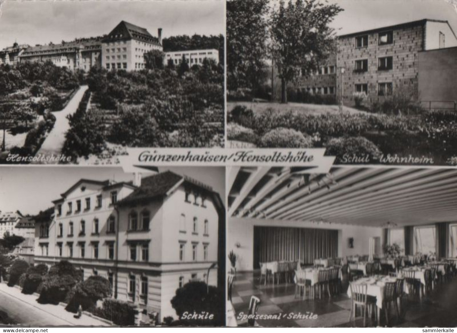 56458 - Gunzenhausen - Hensolthöhe, U.a. Schul-Wohnheim - Ca. 1960 - Gunzenhausen