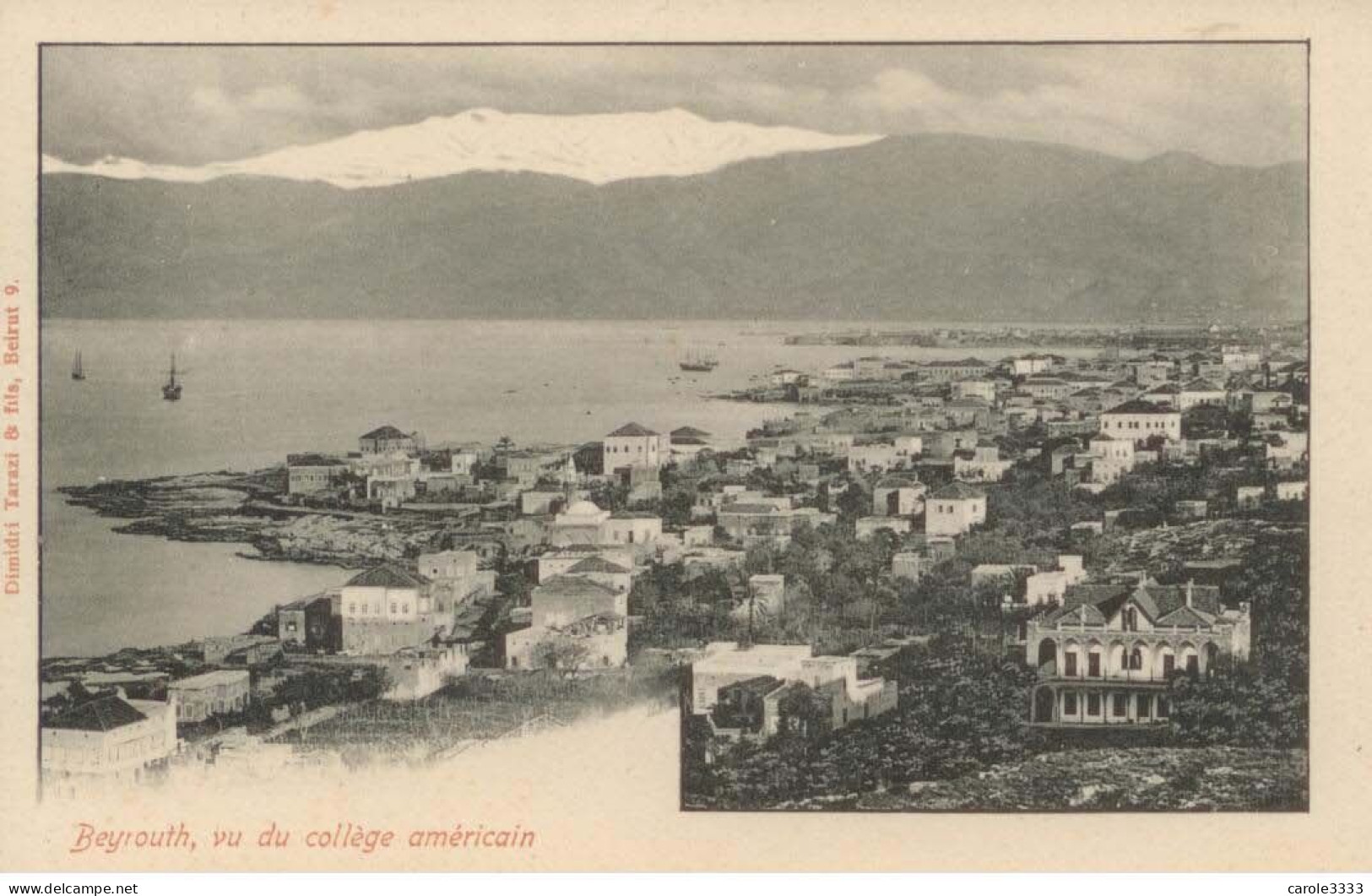 Liban - Lebanon - Beyrouth Vu Du Collège Américain (Ed. Terzis) - Libano