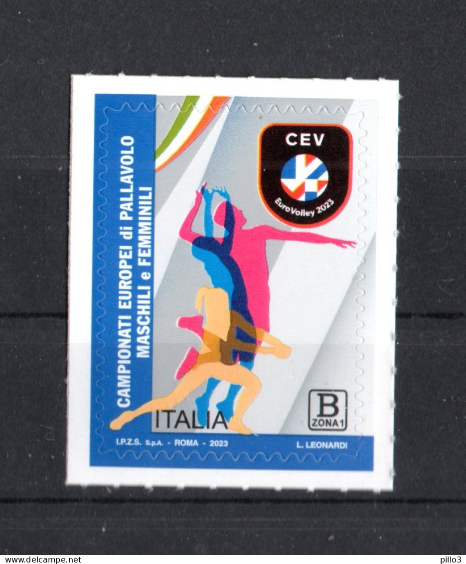 ITALIA :  Campionati Europei Di Pallavolo Maschili E Femminili - 1 Val. MNH**  Del  5.08.2023 - 2021-...: Mint/hinged