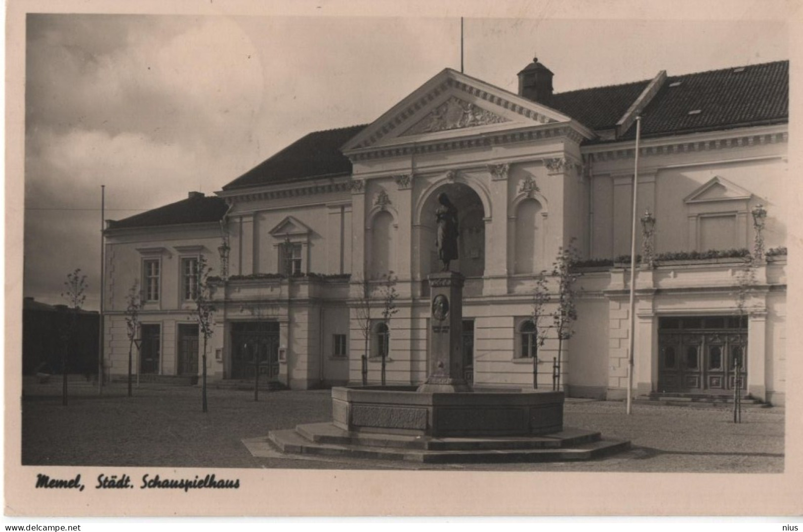 Lithuania Lietuva Germany Deutschland 1915 Memel Klaipeda, Schauspielhaus Theater Theatre Teatro - Lithuania