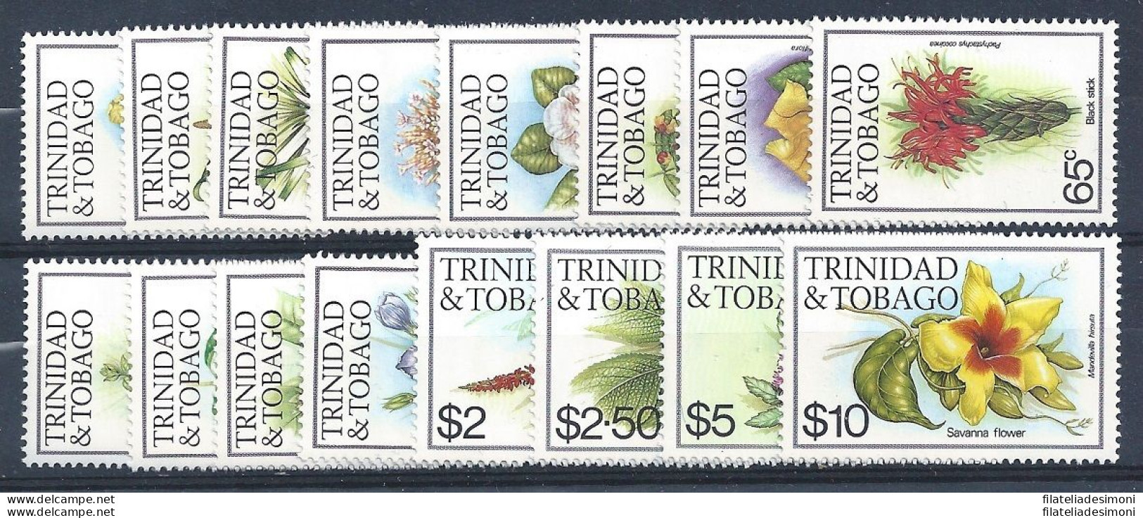 1983 TRINIDAD E TOBAGO, Yv 483/498 162 Valori MNH** - Autres & Non Classés