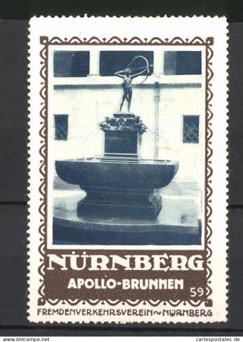Reklamemarke Nürnburg, Partie Am Apollo-Brunnen  - Cinderellas