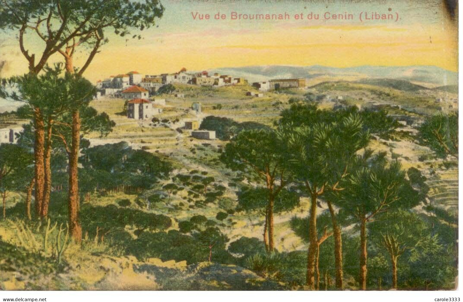 Liban - Lebanon - Vue De Broumanah Et Du Cenin  (Ed. Tarazi) - Libano