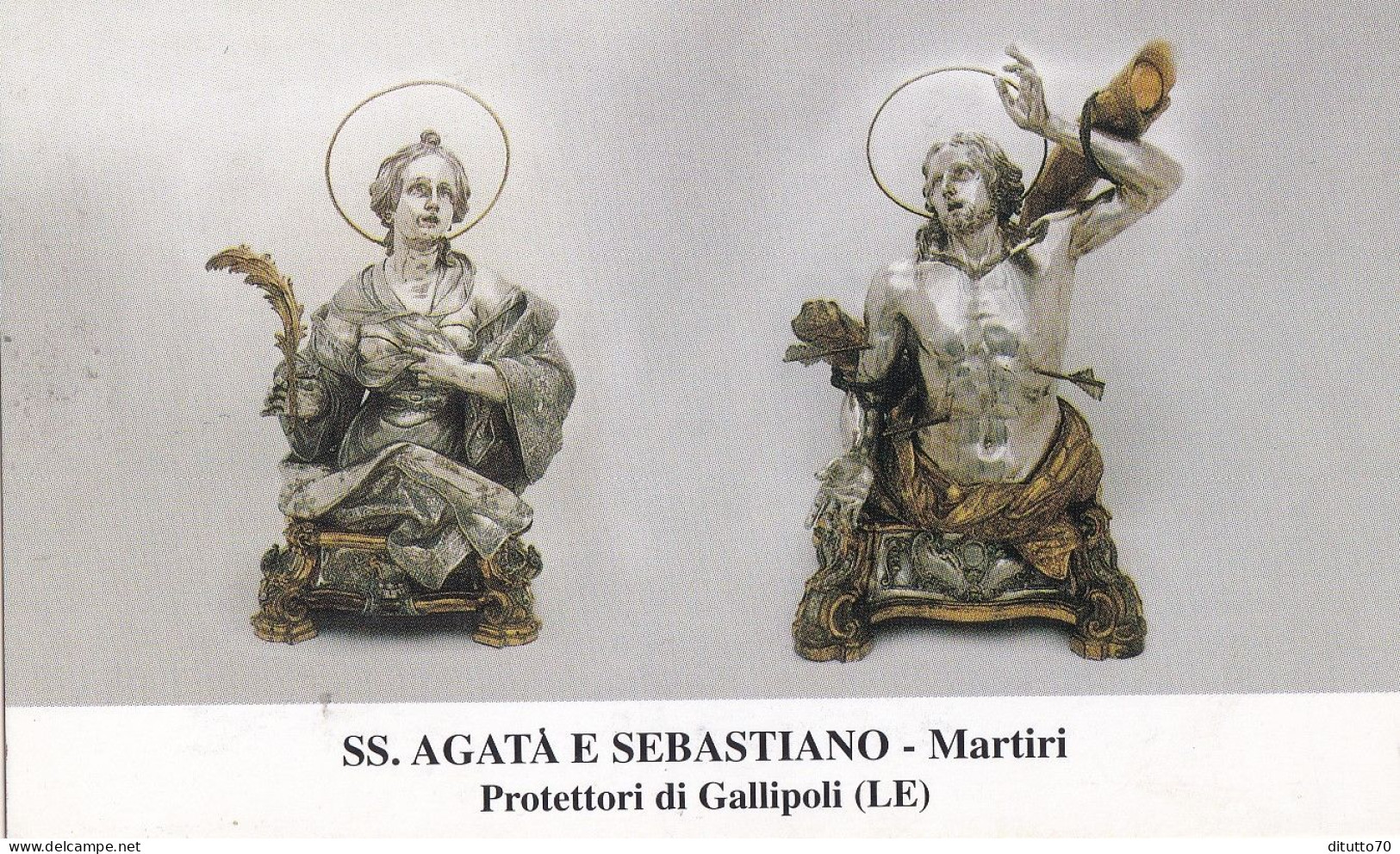 Santino - Ss.agata E Sebastiano - Martiri Protettori Di Gallipoli - Lecce - CT100 - Santi